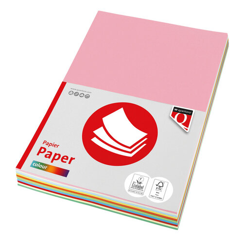 Quantore Papier copieur Quantore Colour A4 120g 10couleurs x 10 feuilles 100 feuilles