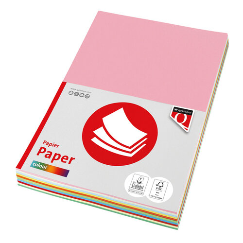 Quantore Kopieerpapier Quantore Colour A4 160gr 10 kleuren x 5 vel