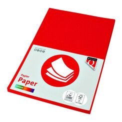 Kopieerpapier Quantore Colour A4 160gr felrood 50 vel