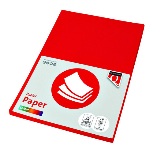 Quantore Papier copieur Quantore Colour A4 160g rouge vif 50 feuilles