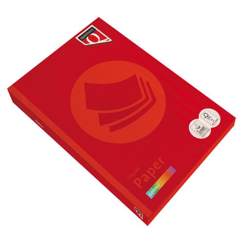 Quantore Papier copieur Quantore Colour A3 80g rouge vif 500 feuilles