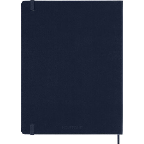 Moleskine Carnet Moleskine XL 190x250mm uni couverture rigide bleu saphir