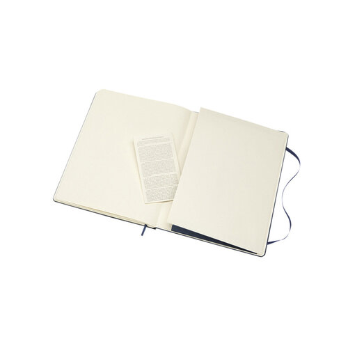 Moleskine Carnet Moleskine XL 190x250mm uni couverture rigide bleu saphir