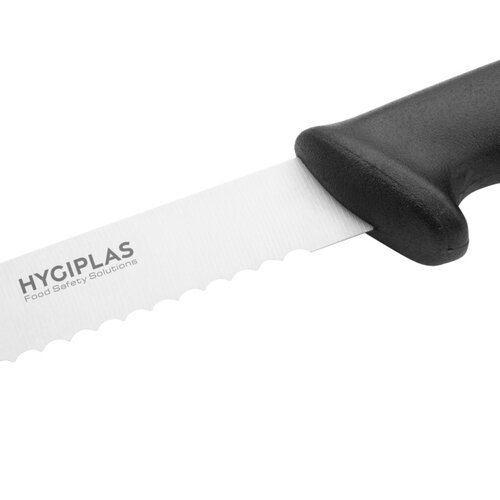 Hygiplas Couteau à pain Hygiplas 20,5cm noir