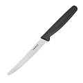 Hygiplas Couteau à tomates Hygiplas dentelé 10cm noir