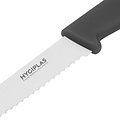 Hygiplas Couteau à tomates Hygiplas dentelé 10cm noir