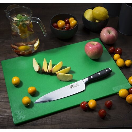 Hygiplas Planche à découper Hygiplas LDPE 450x300x10mm vert