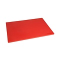 Hygiplas Planche à découper Hygiplas LDPE 450x300x10mm rouge