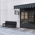 Asbak BRASQ wand AT200 RVS
