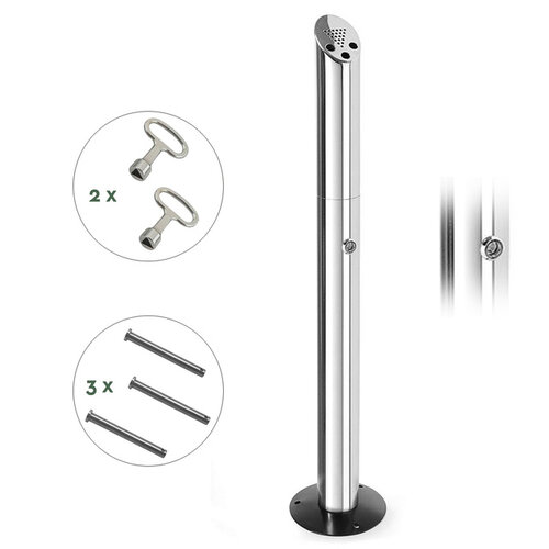 Asbak BRASQ Staand AT300 RVS