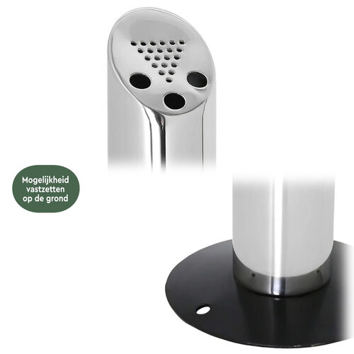 Cendrier BRASQ à poser AT300 inox