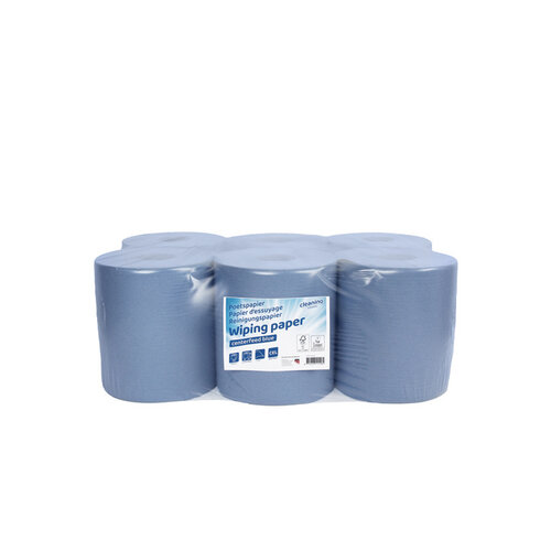 Cleaninq Poetspapier Cleaninq midi 1-laags 20cmx300m blauw