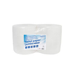 Toiletpapier Cleaninq maxi jumbo 2 laags 350m wit