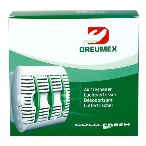 Dreumex Luchtverfrisserdispenser Dreumex Gold Fresh wit