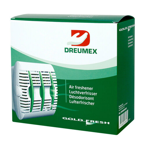 Dreumex Luchtverfrisserdispenser Dreumex Gold Fresh wit