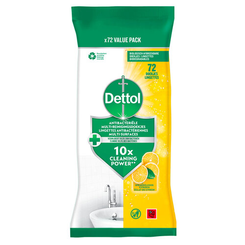 DETTOL Reinigingsdoekjes Dettol antibacterieël Citrus 72 stuks