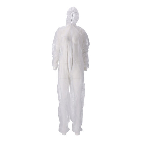CMT Combinaison zippée CMT PP non-tissé L blanc 50 pièces