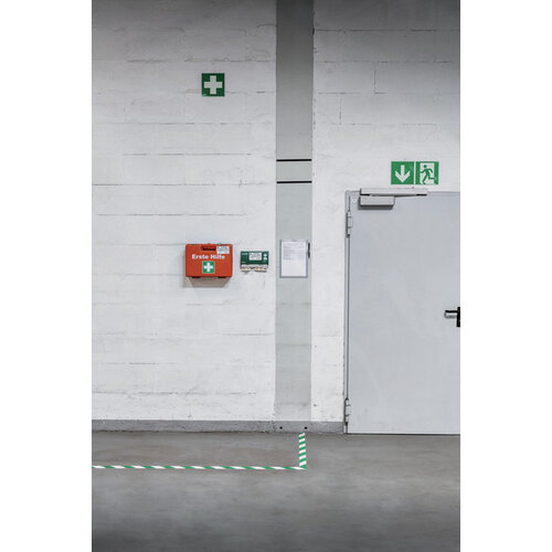 Durable Vloermarkeringstape DURALINE 50mmx30m groen-wit