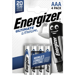 Batterij Energizer Ultimate Lithium 4xAAA