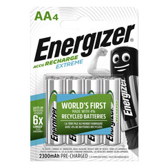 Pile rechargeable Energizer 4x AA 2300mAh
