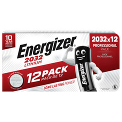 Batterij Energizer knoopcel 12xCR2032 lithium