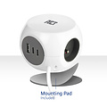 ACT Cube multiprise ACT 3 prises inclus 2x USB C/A 1,5m blanc/gris FR/BE