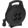 brennenstuhl Kabelhaspel Brennenstuhl Vario 4 voudig 10 meter zwart FR/BE