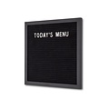 IEZZY horeca en catering Tableau à lettres IEZZY 30x30cm bois noir