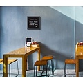IEZZY horeca en catering Tableau à lettres IEZZY 40x60cm bois noir