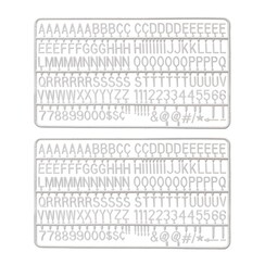 Set lettres IEZZY pour tableau à lettres 2x 150 blanc