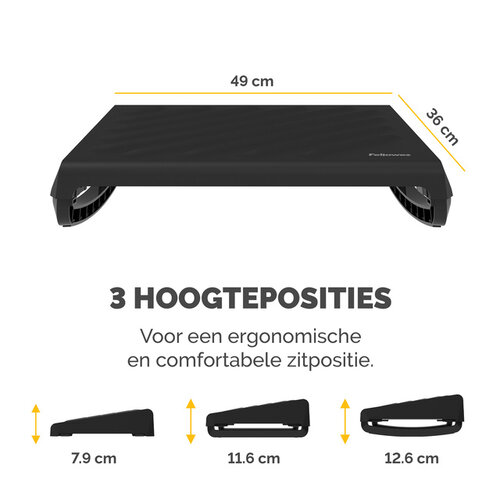 Fellowes Repose-pieds Fellowes Breyta noir