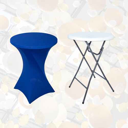 Tafelrok BRASQ voor statafel 80cm blauw