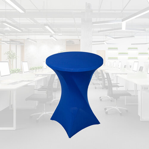 Housse BRASK pour table haute 80cm bleu
