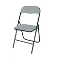 Chaise pliante BRASQ FC100 gris-noir