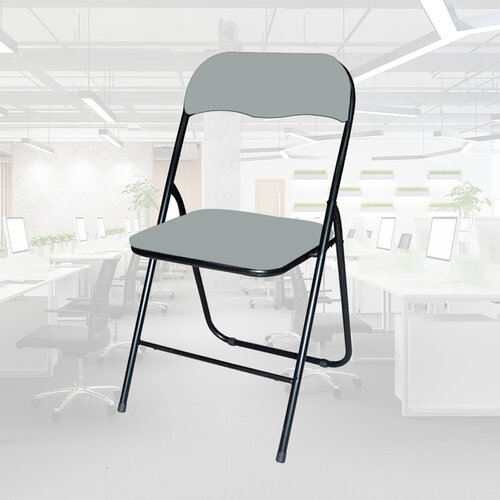 Chaise pliante BRASQ FC100 gris-noir