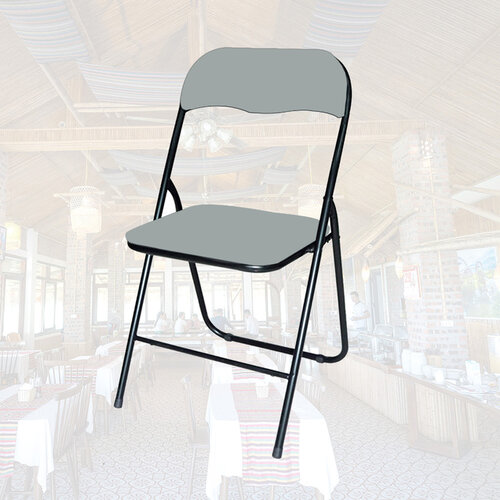 Chaise pliante BRASQ FC100 gris-noir