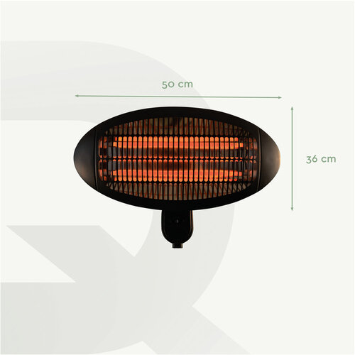 Terrasverwarmer BRASQ PHW100 hangend elektrisch