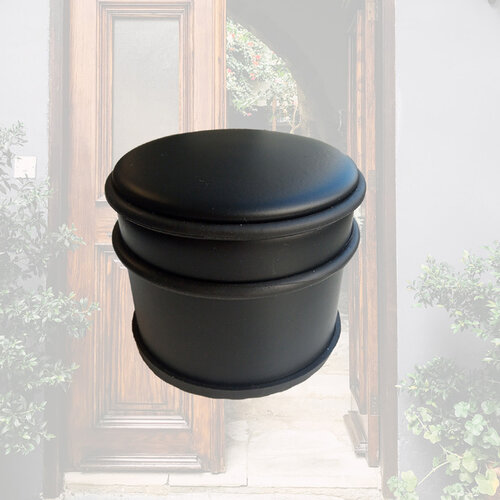 Butoir de porte BRASQ avec anneau caoutchouc noir