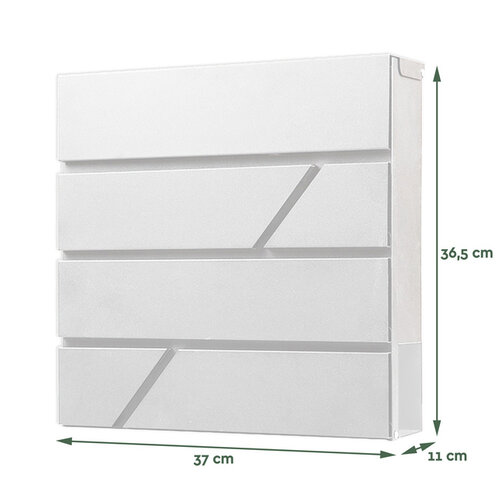 Brievenbus BRASQ PB200  Deluxe wit