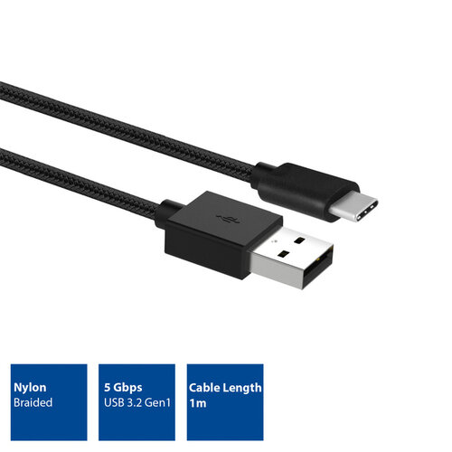 ACT Kabel ACT USB 3.2 naar USB-C laad -en data 1 meter