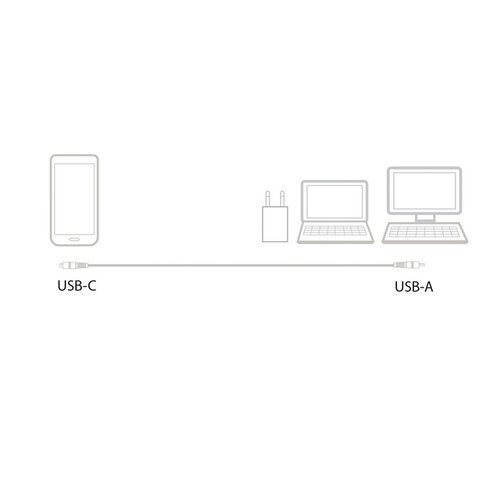 ACT Kabel ACT USB 3.2 naar USB-C laad -en data 1 meter