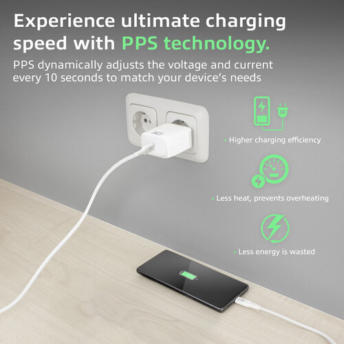 ACT Chargeur ACT 35W 1 port USB-C blanc