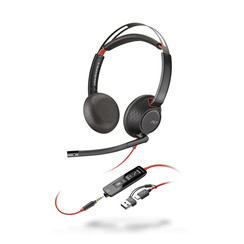 Casque HP POLY Blackwire 5220 Stéréo USB-C prise 3,5 mm