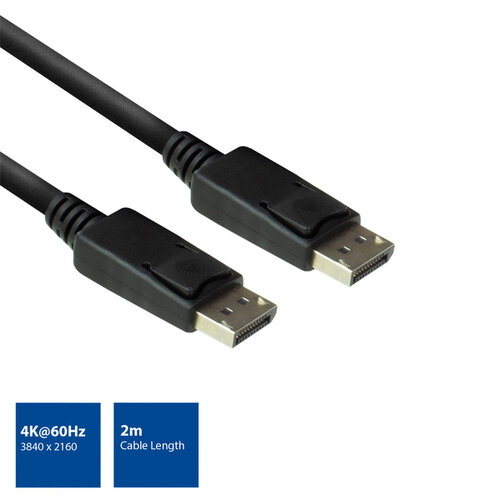 ACT Câble ACT DisplayPort 2m noir