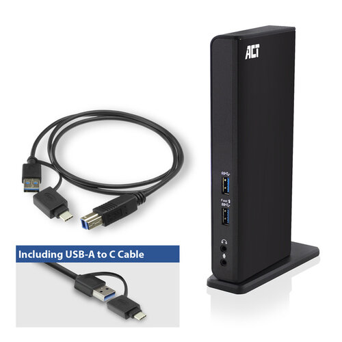 ACT Station d'accueil ACT USB-C Dual Ecran avec port de charge