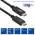 ACT Câble ACT USB-C USB4 20Gbps Thunderbolt3 1m