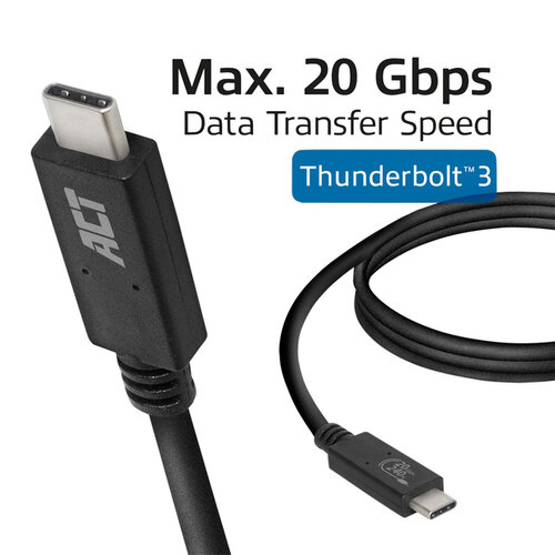 ACT Câble ACT USB-C USB4 20Gbps Thunderbolt3 1m