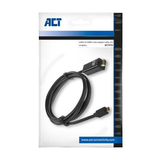 ACT Câble ACT USB-C vers HDMI 60Hz 2m