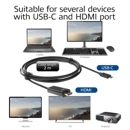 ACT Câble ACT USB-C vers HDMI 60Hz 2m