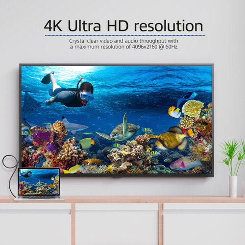 ACT Câble ACT USB-C vers HDMI 60Hz 2m